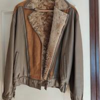 Giubbotto di pelle scamosciata