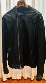 Giubbotto pelle nero WLG by Giorgio Brato tg 54