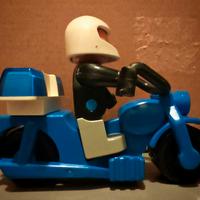 Lego duplo poliziotto motociclista 