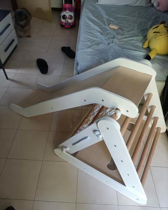 scivolo bimbi più triangolo arrampicata 
