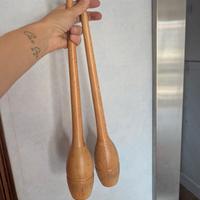 Clavette in legno da ginnastica anni 90