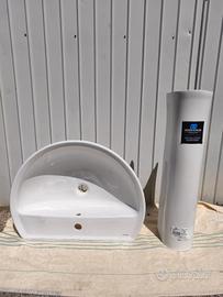 Lavabo + colonna ceramica Geberit Colibrì 2