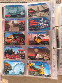 schede carte telefoniche capitali dell'euro 