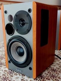 Casse audio attive come nuove, in vero legno.