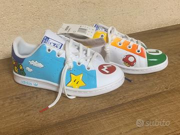 Adidad stan smith mario bross custom Abbigliamento e Accessori