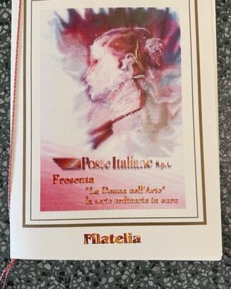 FOLDER FRANCOBOLLI LA DONNA NELL'ARTE