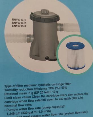 pompa filtro per piscina NUOVA