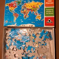 Hazel Mill World Map Puzzle 120 pezzi