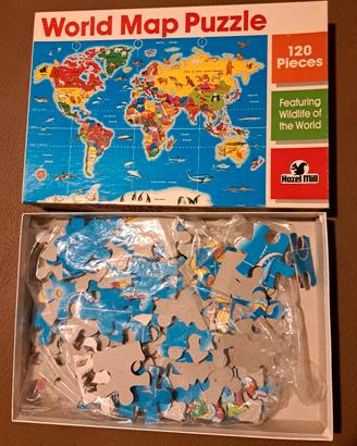 Hazel Mill World Map Puzzle 120 pezzi