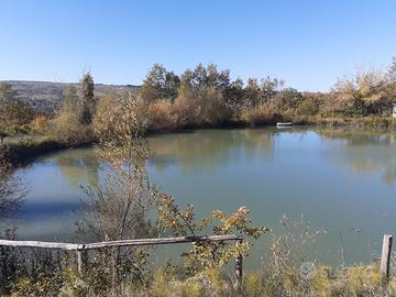 Oasi nel verde, Lago naturale e terreno