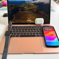 Iphone 13, macbook air, airpods pro, watch4