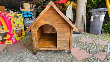 CUCCIA IN LEGNO PER CANI DI TAGLIA MEDIA O GRANDE