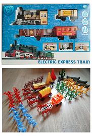 Trenino  e set cowboy e indiani