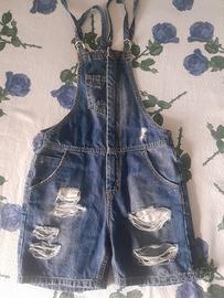 Salopette  jeans 8/9 anni