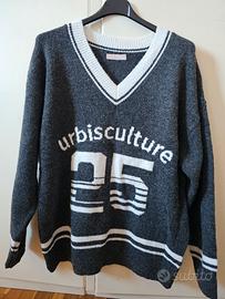Maglione sportivo tg unica  con scollo a V