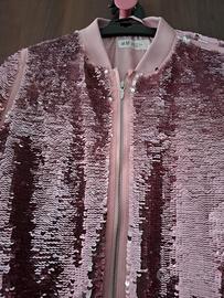 Giacca H&M bambina paillettes 8-9 anni