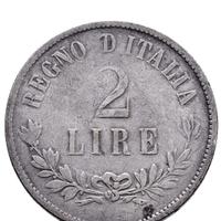 2 lire 1863 Napoli - Regno d'Italia 