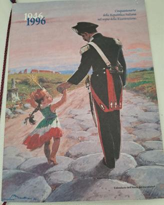 MERAVIGLIOS CALENDAIO CARABINIERI DEL 1996