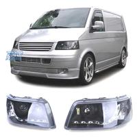 FARI VOLKSWAGEN VW T5 03-09 LUCE LED DIURNA SFONDO