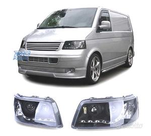 FARI VOLKSWAGEN VW T5 03-09 LUCE LED DIURNA SFONDO
