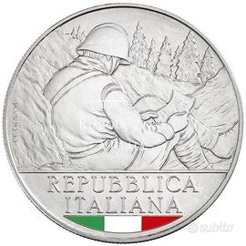 Moneta Commemorativa 5 Euro Milite Ignoto