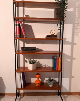 Libreria modulare teak anni ‘60