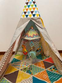 Palestrina a tenda con giochi per neonato