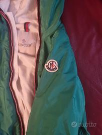 Giubbino verde bimbo moncler