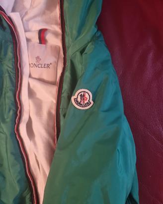 Giubbino verde bimbo moncler