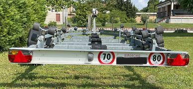 Rimorchio carrello porta barca