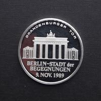 ARGENTO 999 _ med. Porta Brandeburgo 1989 22,7gr
