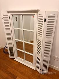 Finestra vetro legno bianco