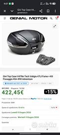 Kit portapacchi e bauletto GIVI KTM 890 Adventure