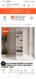 Nuovo mobile multiuso Deghi con anta a specchio e