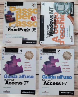 Lotto 4 manuali informatici vintage