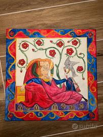 Quadro fatto a mano stile medievale