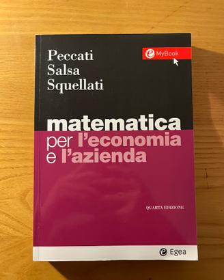Matematica per l’economia dell’azienda Quarta Ed.
