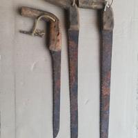 segacci antichi + ascia spaccalegna