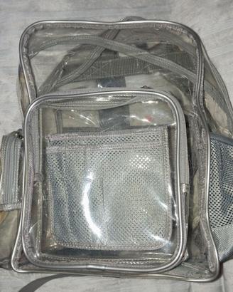 Zaino trasparente multi tasche – pratico e resiste