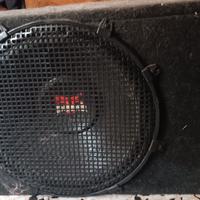 subwoofer PUNCH con cassa artigianale.