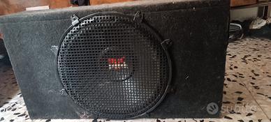 subwoofer PUNCH con cassa artigianale.