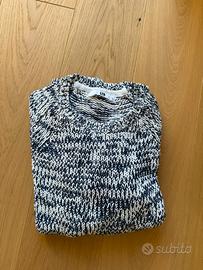 Maglione LTB color blu e bianco