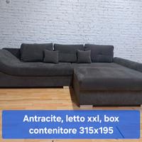 Divano xxl Design Penisola large con letto e box
