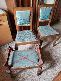 Coppia di sedie camera anni '30