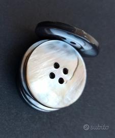 5 bottoni Tahiti madreperla vintage 30 mm anni 60