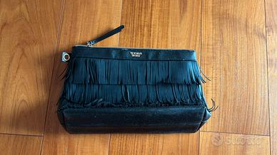 Pochette Victoria's Secret nera con frange