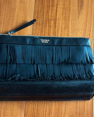 Pochette Victoria's Secret nera con frange