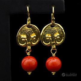 ORECCHINI MISSONI PENDENTI IN ORO GIALLO 18 KT 750