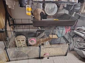 Gabbia per Criceti XxL (Legno e Metallo)