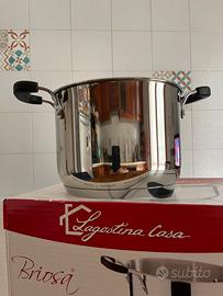 Lagostina pentola acciaio, fondo spesso, 20cm 4,3L